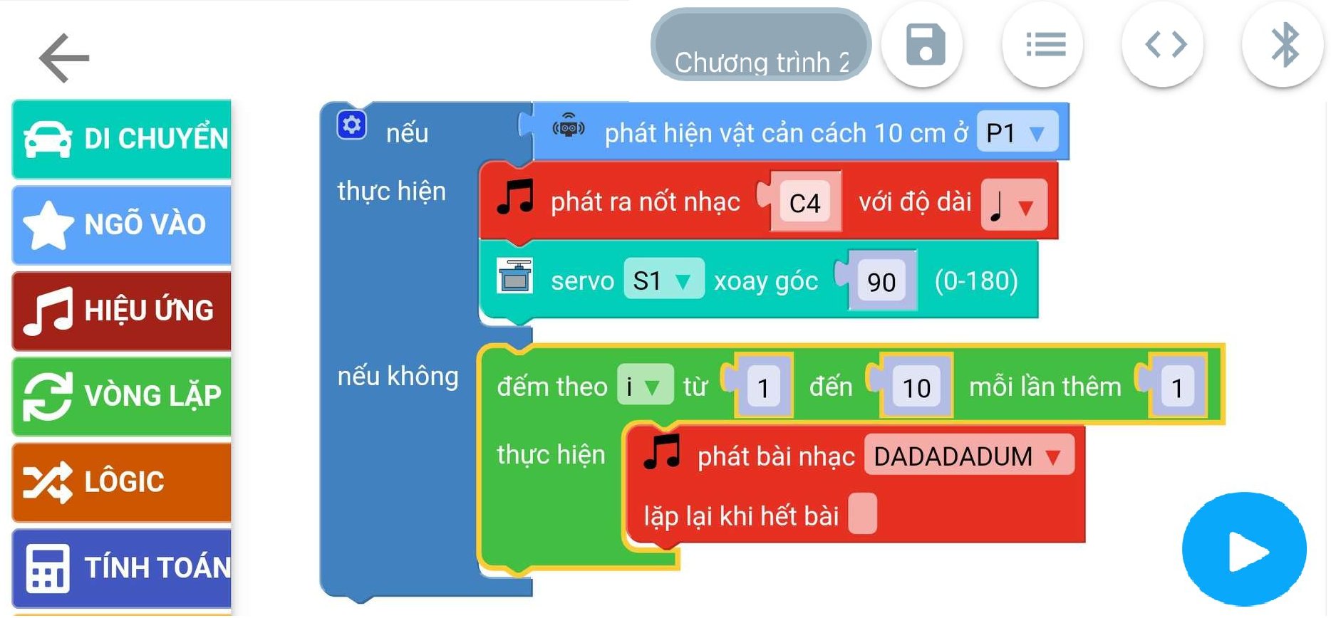 Lập trình kéo thả đơn giản cùng xe robot 4 IN 1