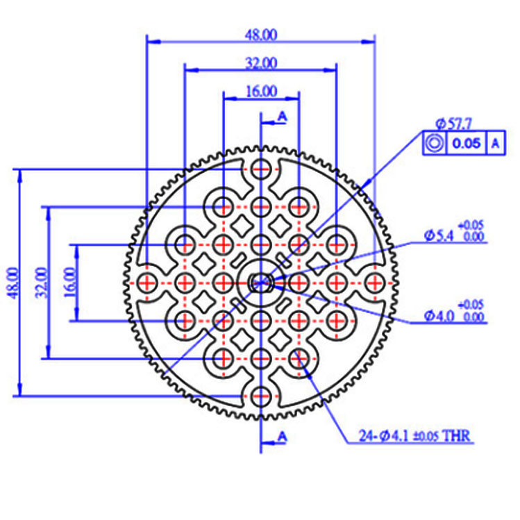 Bánh xe kèm lốp 65*25mm