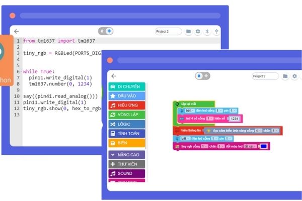 Kit học STEM Yolo:Bit và OhStem App