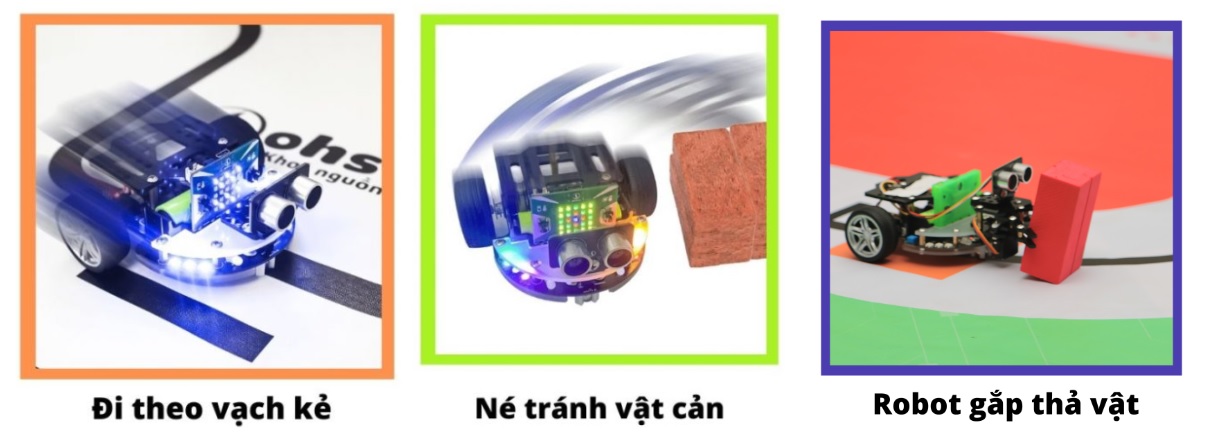 Nhiệm vụ của robot trên sa bàn robot cơ bản