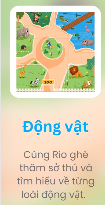 Bản đồ của robot mầm non Rio - Động vật