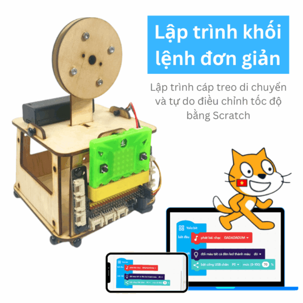 Bộ dụng cụ học STEM cáp treo