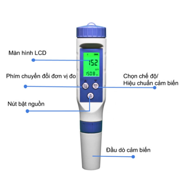 Cảm biến chất lượng nước 5 trong 1